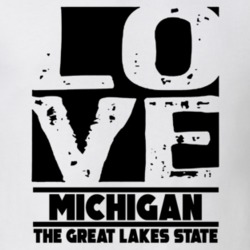 Michigan Love The Great Lakes State Hometown Pride T Shirt 38075769
