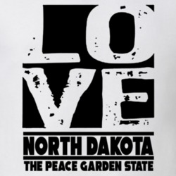 North Dakota Love The Peace Garden State Hometown Pride T Shirt 38075786