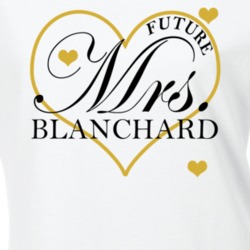 Future Mrs Blanchard Gold Hearts Engagement T Shirt 38596132