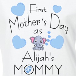 Alijah First Mother's Day As His Mommy Baby Elephant T Shirt 38722023