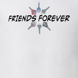 Friends Forever Keys Jennifer Aniston Courteney Cox T Shirt 39260201
