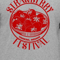 Strawberry Festival Stranger Things Raglan T Shirt 39286309