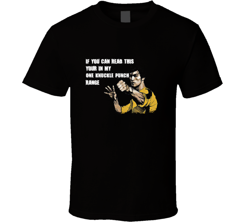 Your In My One Knuckle Punch Range Cool Martial Arts T Shirt