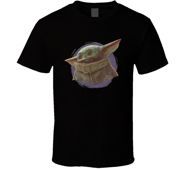 Cute Baby Yoda Circle T Shirt