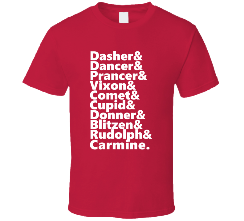 Reindeer Rudolph And Carmine Personalized First Name Holiday Gift T Sh Reindeer Rudolph And Carmine Personalized First Name Holiday Gift T Sh