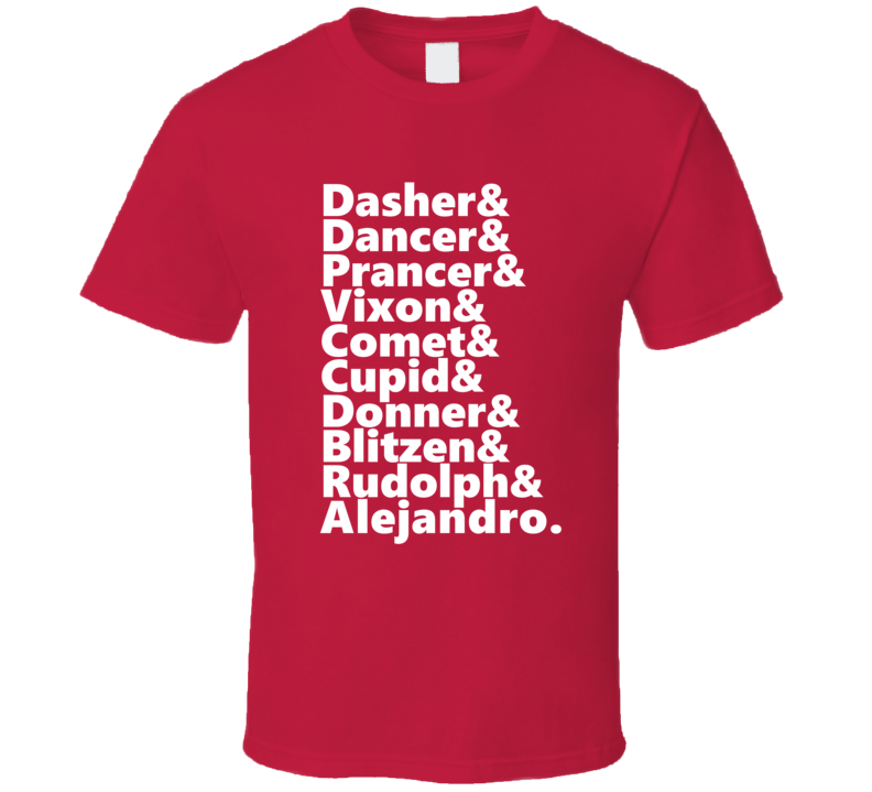 Reindeer Rudolph And Alejandro Personalized First Name Holiday Gift T Reindeer Rudolph And Alejandro Personalized First Name Holiday Gift T