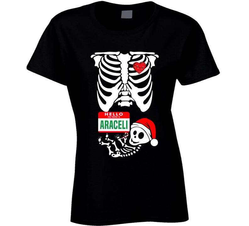 Baby Araceli Custom Christmas Holiday Nametag X Ray Skeleton Maternity Baby Araceli Custom Christmas Holiday Nametag X Ray Skeleton Maternity