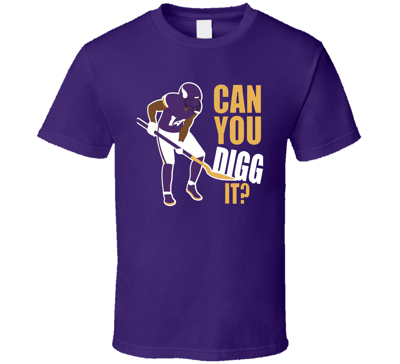 Stefon Diggs Minnesota Football Player Can You Digg It Vikings Skol Football Classic Cotton Unisex T Shirt