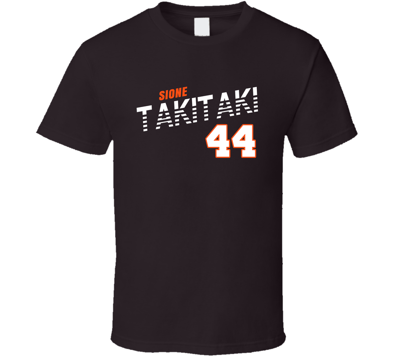 Sione Takitaki 44 Favorite Player Cleveland Football Fan Classic Cotton Unisex T Shirt