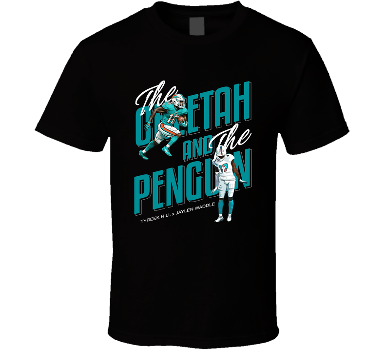 The Cheetah And The Penguin Tyreek Hill Jaylen Waddle Classic Cotton Unisex T Shirt