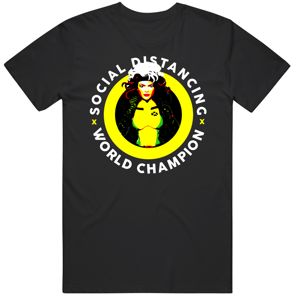 Social Distancing World Champion X Men Rogue Fan Cotton Unisex T Shirt Social Distancing World Champion X Men Rogue Fan Cotton Unisex T Shirt