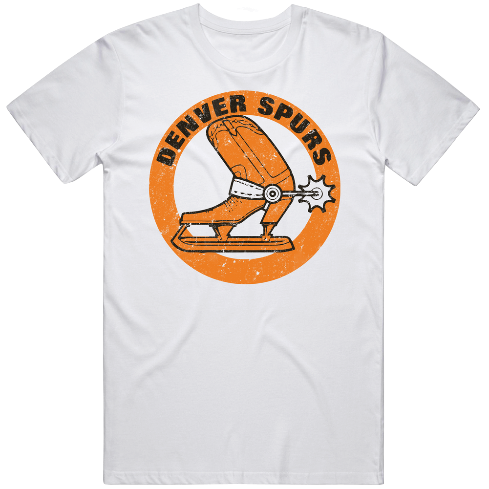 Denver Spurs World Hockey Association Retro Team Logo Cotton Unisex T Shirt Denver Spurs World Hockey Association Retro Team Logo Cotton Unisex T Shirt