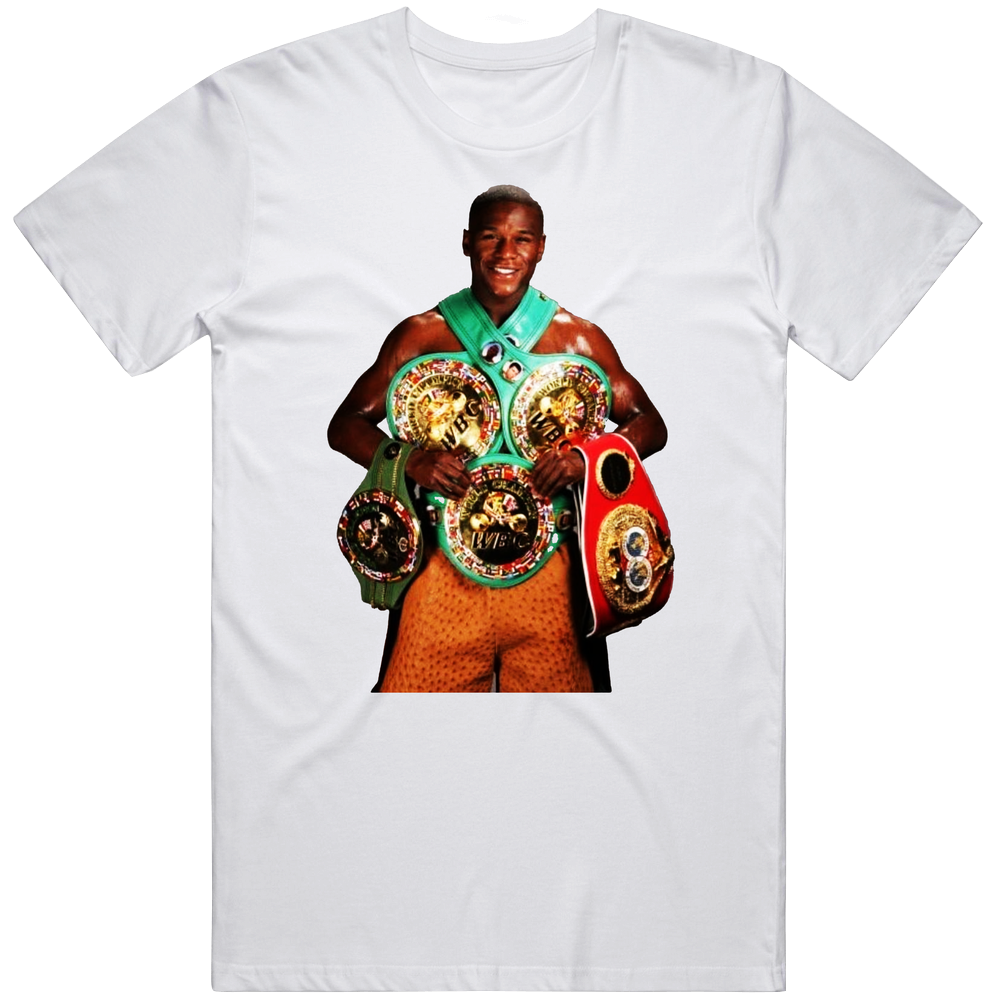 Floyd Mayweather 5 Belts Cool Boxer Fan Cotton Unisex T Shirt Floyd Mayweather 5 Belts Cool Boxer Fan Cotton Unisex T Shirt