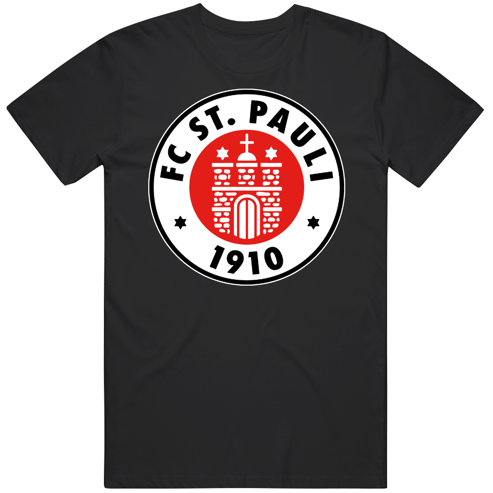 St Pauli Black Red Fc Sankt Pauli Cotton Unisex T Shirt St Pauli Black Red Fc Sankt Pauli Cotton Unisex T Shirt