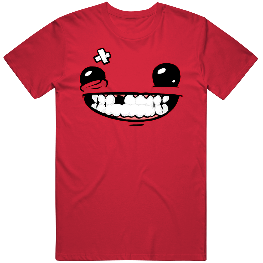 Super Meat Boy Video Game Cotton Unisex T Shirt Super Meat Boy Video Game Cotton Unisex T Shirt