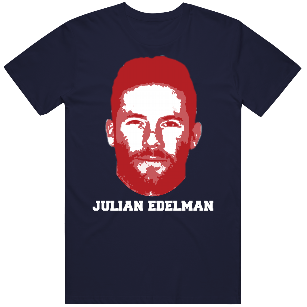Julian Edelman Face Big Head New England Football Player Fan Cotton Unisex T Shirt Julian Edelman Face Big Head New England Football Player Fan Cotton Unisex T Shirt