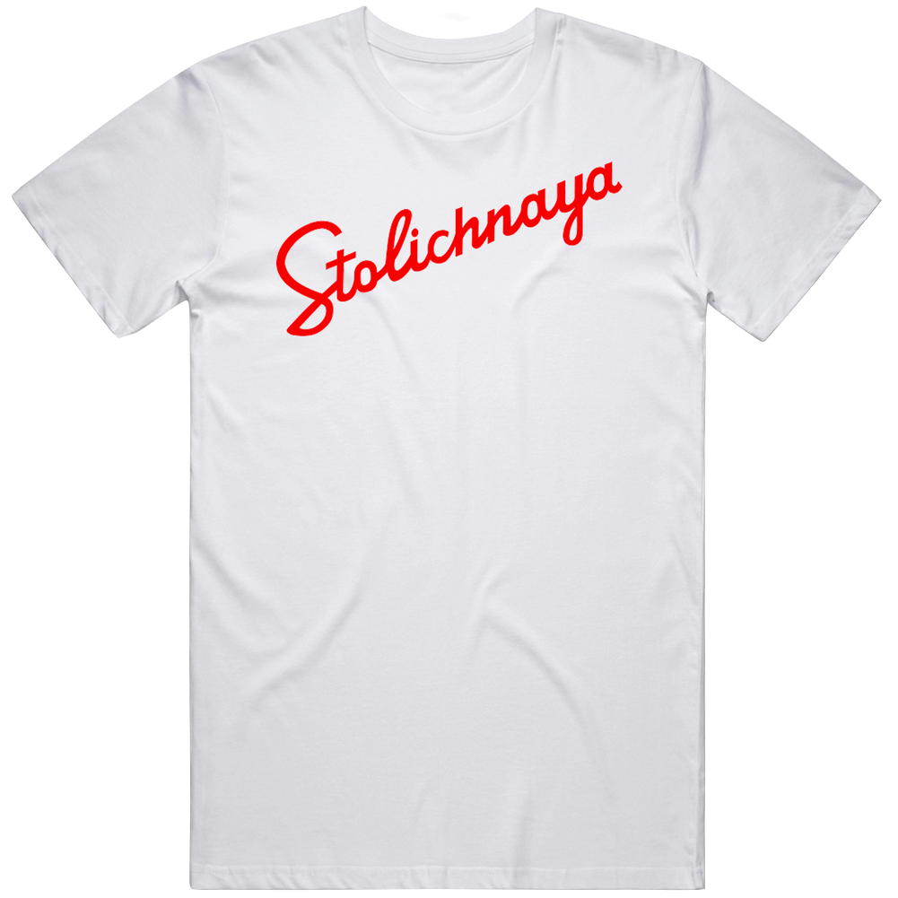 Stolichnaya Vodka Booze Drink Cotton Unisex T Shirt Stolichnaya Vodka Booze Drink Cotton Unisex T Shirt