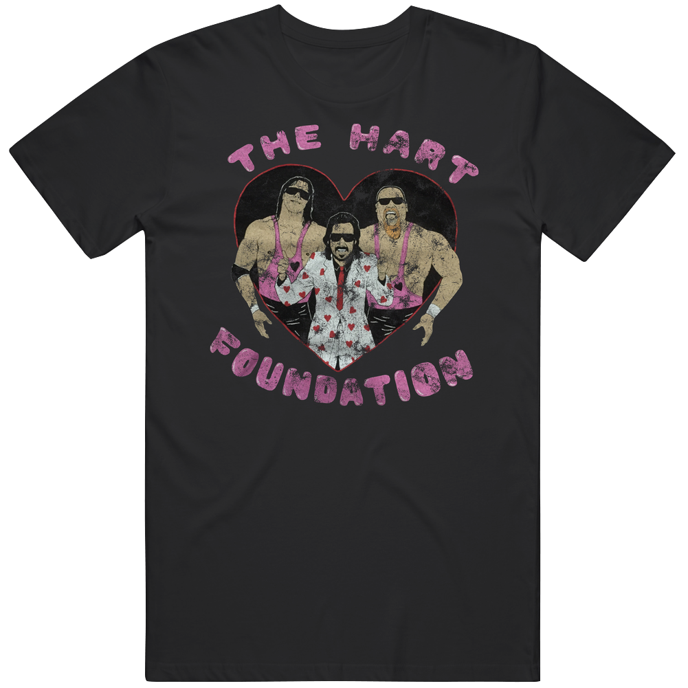 Vintage Distressed The Hart Foundation Anvil Rip Fan Cotton Unisex T Shirt Vintage Distressed The Hart Foundation Anvil Rip Fan Cotton Unisex T Shirt
