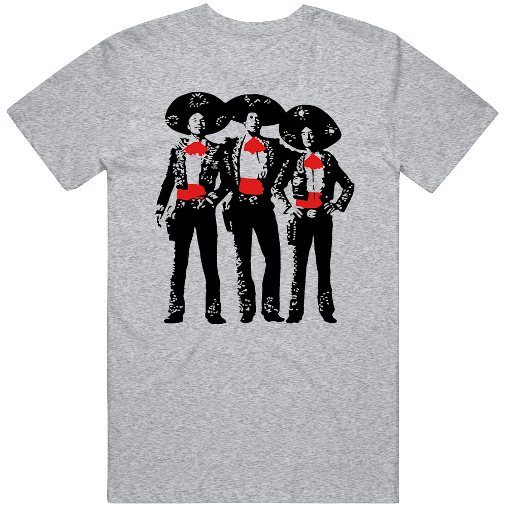 The Three Amigos Silhoutte Cut Out Fan Takeoff T Shirt The Three Amigos Silhoutte Cut Out Fan Takeoff T Shirt