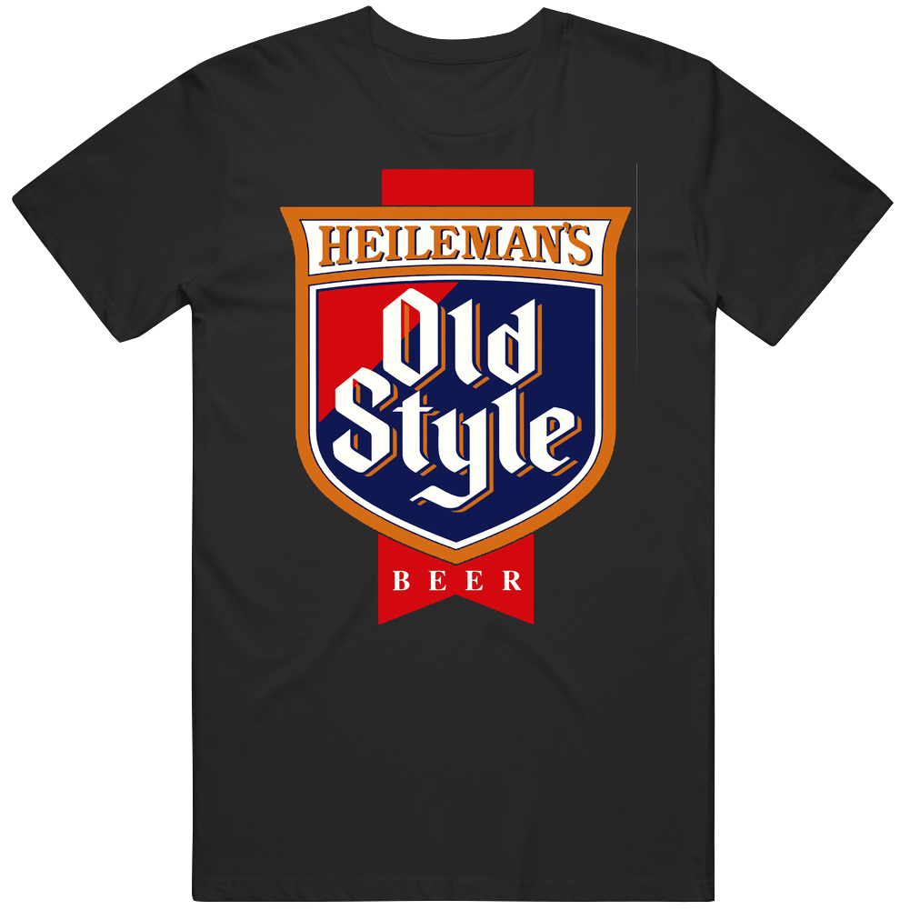 Heilemans Old Style Beer Cool Brewery Retro Brew Logo Takeoff T Shirt Heilemans Old Style Beer Cool Brewery Retro Brew Logo Takeoff T Shirt