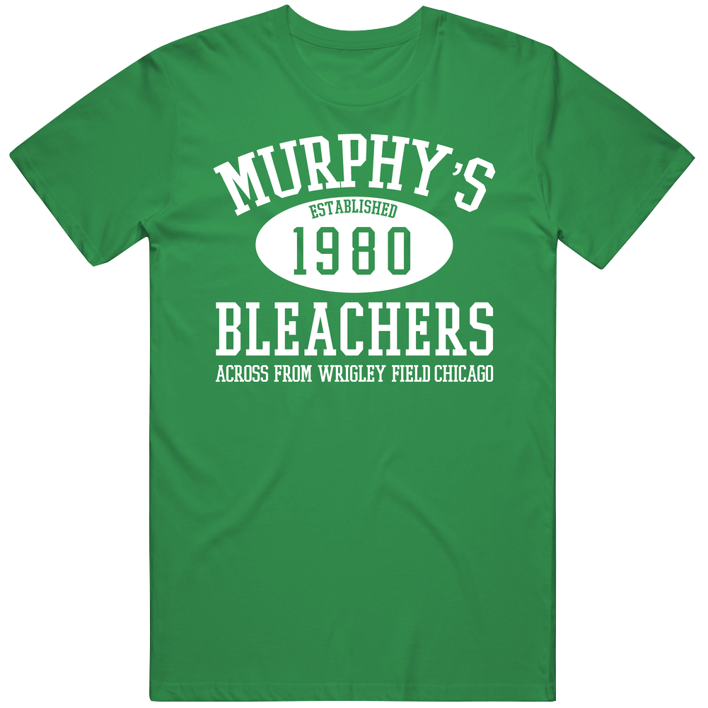 Murphy's Bleachers St Patrick's Day Wrigley Field Famous Sports Bar Established 1980 Cotton Unisex T Shirt Murphy's Bleachers St Patrick's Day Wrigley Field Famous Sports Bar Established 1980 Cotton Unisex T Shirt
