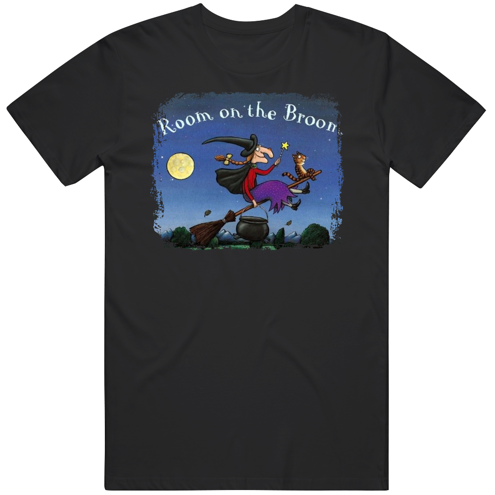 Room On The Broom Spooky Kids Movie Halloween Cotton Unisex T Shirt Room On The Broom Spooky Kids Movie Halloween Cotton Unisex T Shirt