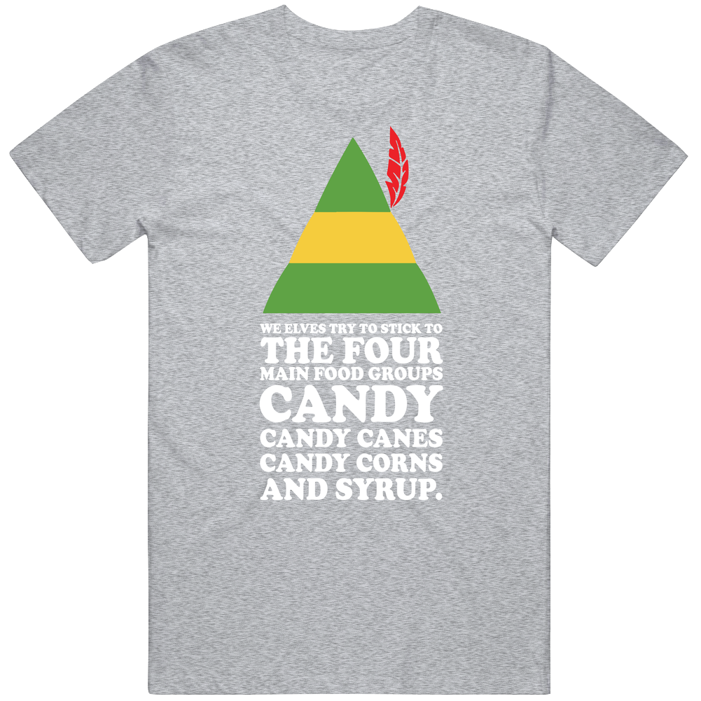 The Four Main Food Groups Elf Cotton Unisex T Shirt The Four Main Food Groups Elf Cotton Unisex T Shirt
