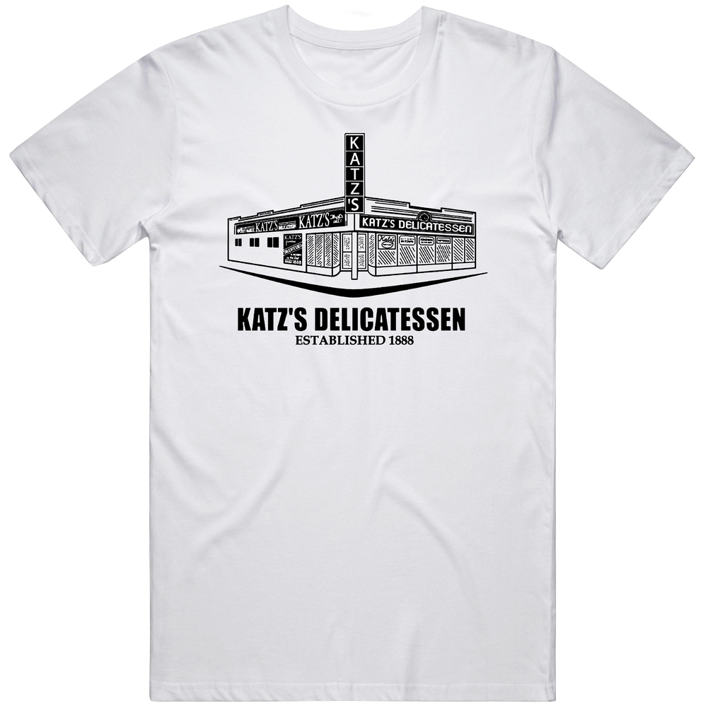 Katz's Delicatessen New York's Most Famous Restaurant Cotton Unisex T Shirt