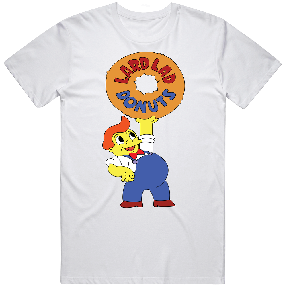 Lard Lad Donuts Simpsons Fictional Restaurant Logo Cotton Unisex T Shirt Lard Lad Donuts Simpsons Fictional Restaurant Logo Cotton Unisex T Shirt