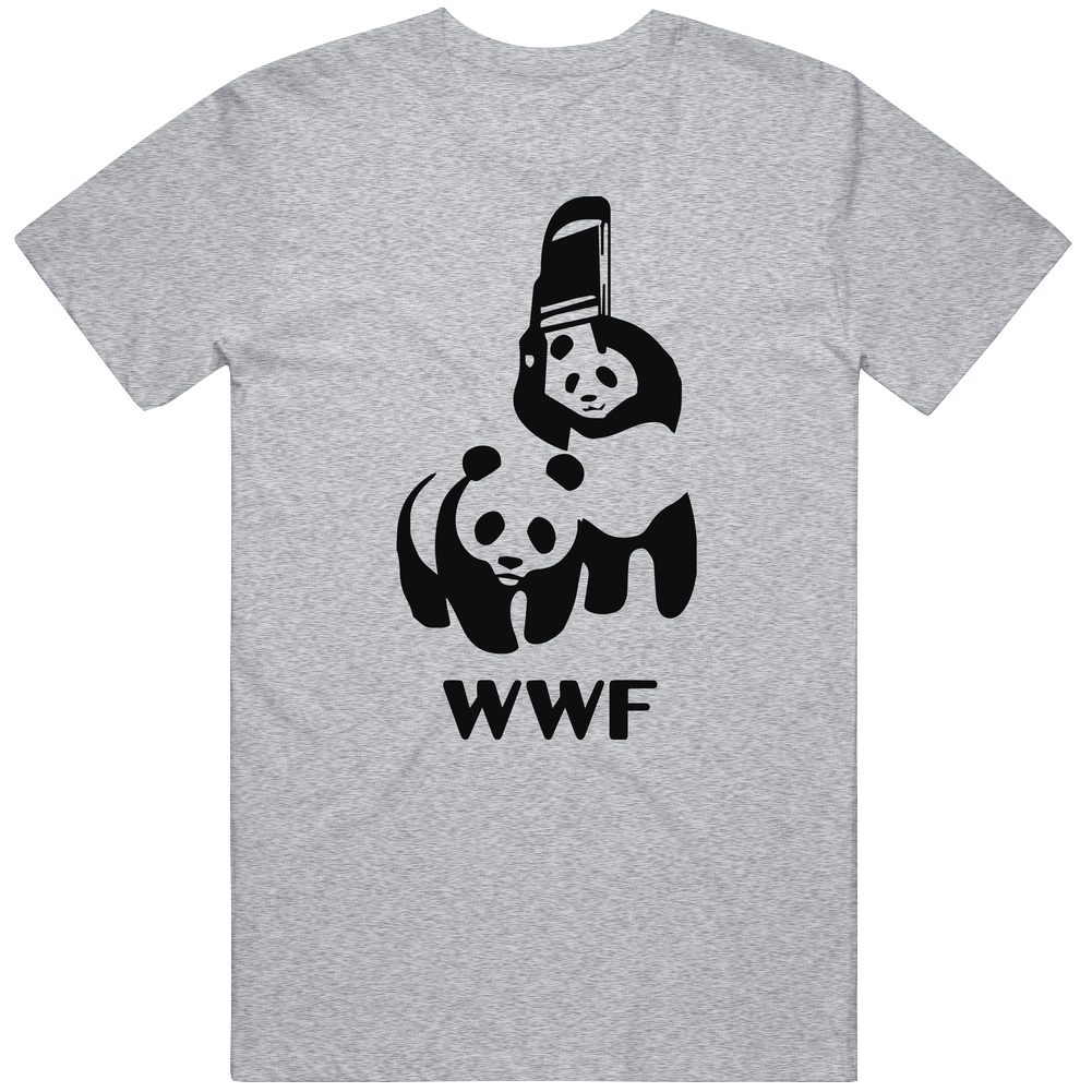 Wwf Panda Funny World Wide Fund For Nature Wrestling Parody Cotton Unisex T Shirt