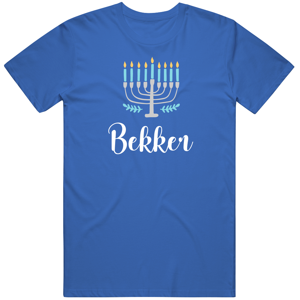 Happy Chanukah Bekker Custom Name Vintage T Shirt Happy Chanukah Bekker Custom Name Vintage T Shirt