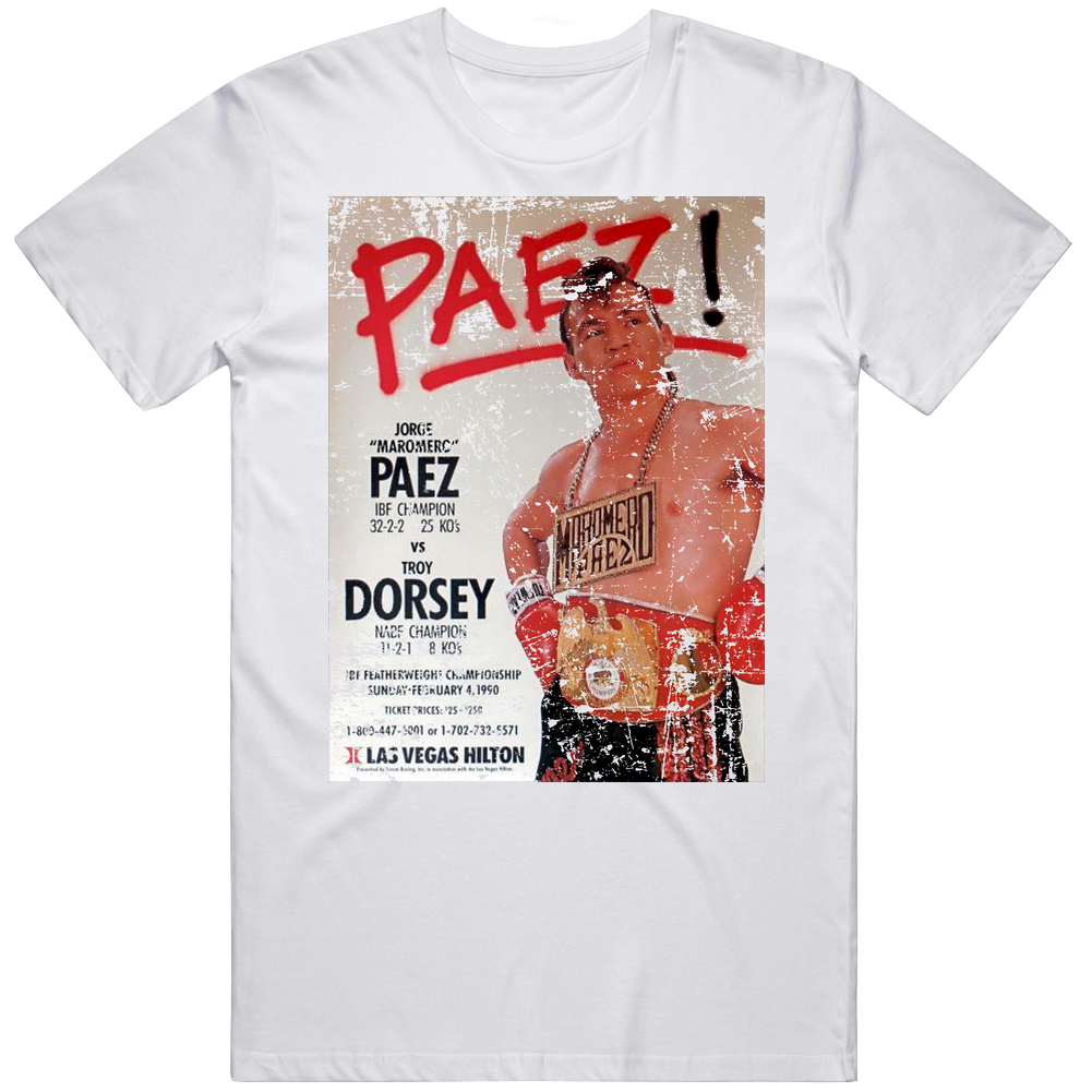 Paez Vs Dorsey 1990 Boxing Vintage T Shirt Paez Vs Dorsey 1990 Boxing Vintage T Shirt