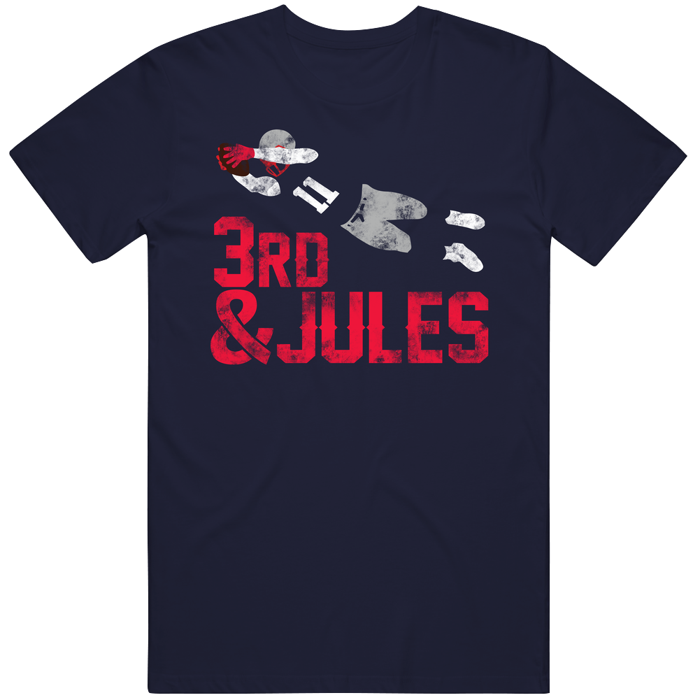 3rd And Jules Julian Edelman New England Football Fan Grunge Look Vintage T Shirt 3rd And Jules Julian Edelman New England Football Fan Grunge Look Vintage T Shirt