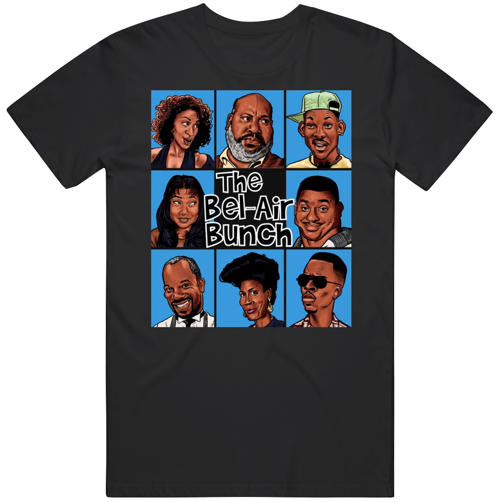 The Bel Air Bunch The Fresh Prince Parody Retro T Shirt The Bel Air Bunch The Fresh Prince Parody Retro T Shirt