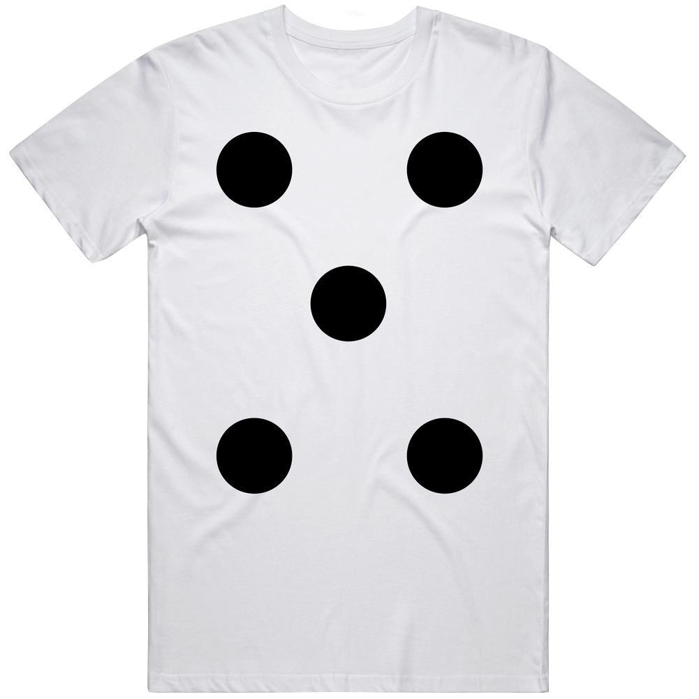 Dice Number 5 Funny Group Halloween Costume Retro T Shirt