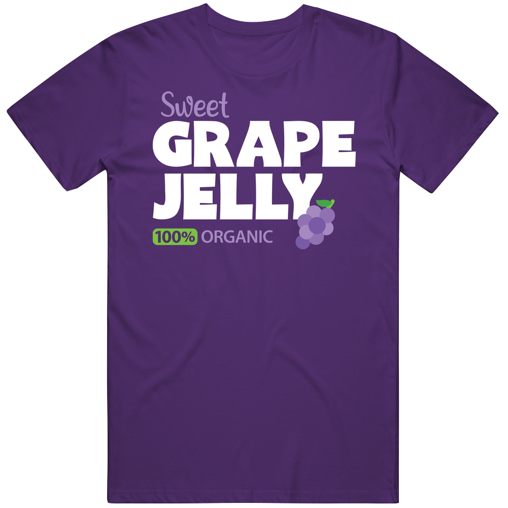 Sweet Grape Jelly 100 Percent Organic Halloween Food Condiment Label Retro T Shirt Sweet Grape Jelly 100 Percent Organic Halloween Food Condiment Label Retro T Shirt