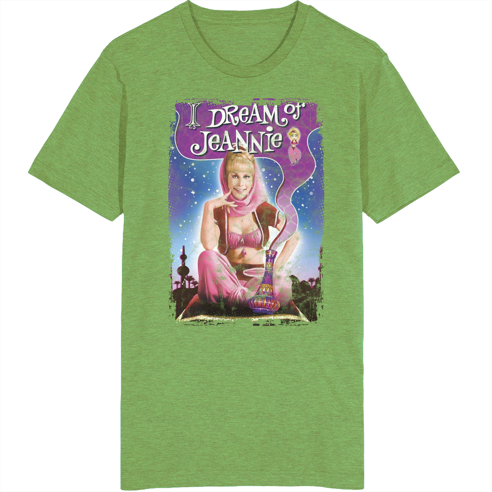 I Dream Of Jeannie 60s Tv Series Show Worn Look Vintage Unisex Retro T Shirt