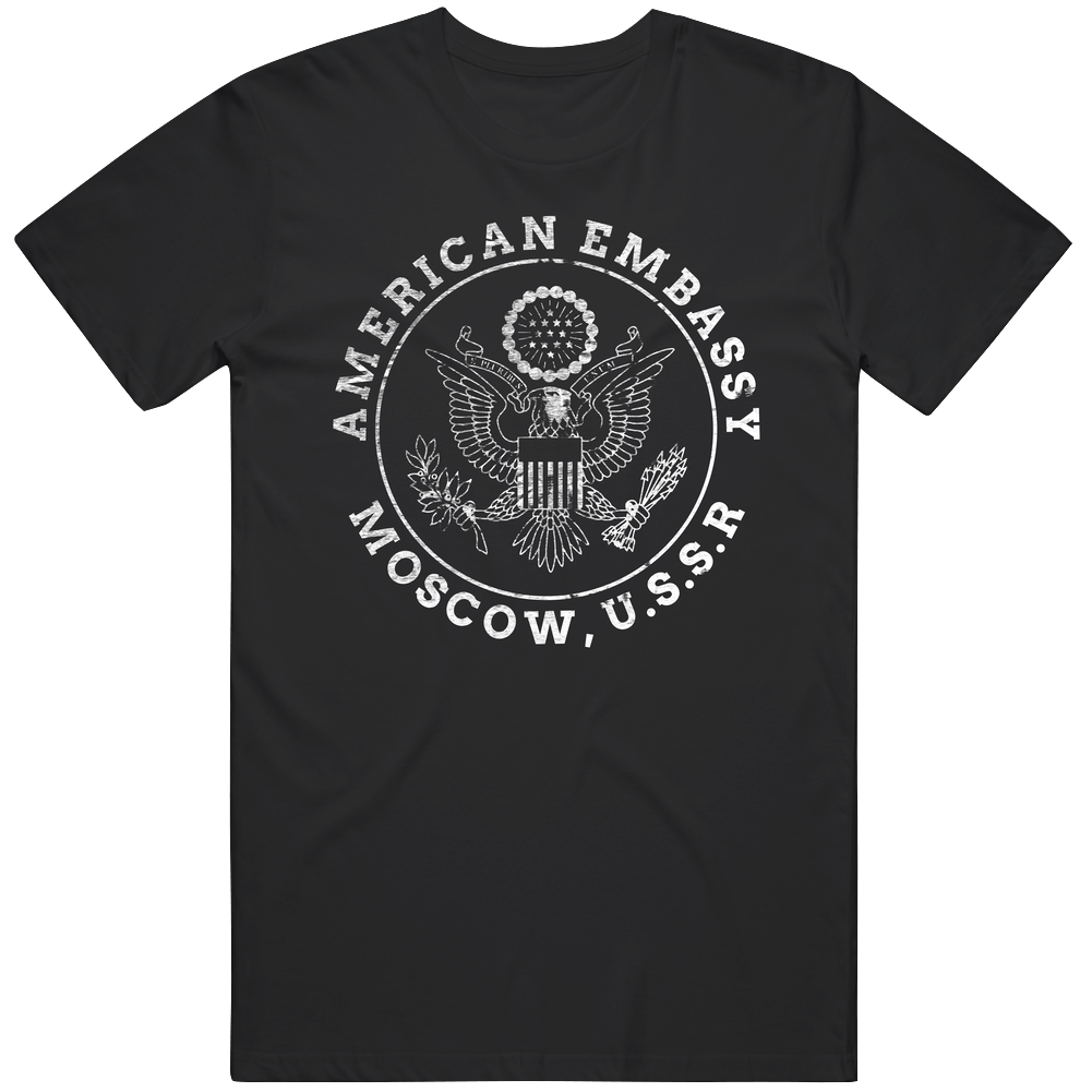 American Embassy Moscow Ussr Retro T Shirt American Embassy Moscow Ussr Retro T Shirt
