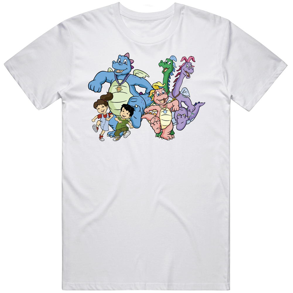 Dragon Tales Characters Kids Tv Show Cartoon Retro T Shirt