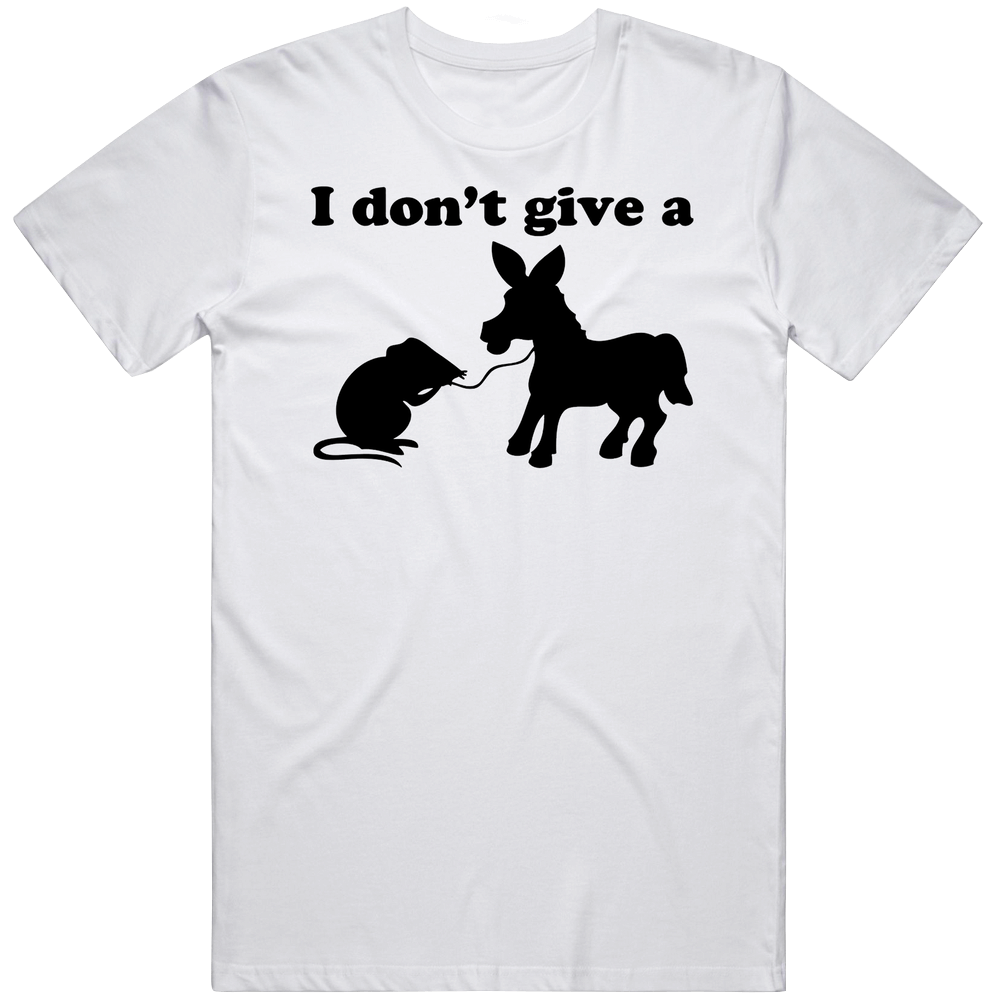 I Dont Give A Rats Ass Funny Adult Retro T Shirt