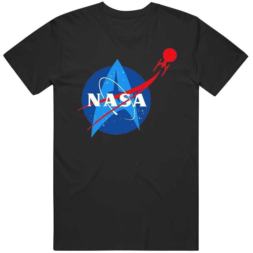 Nasa Star Trek Tv Show Mashup Retro T Shirt