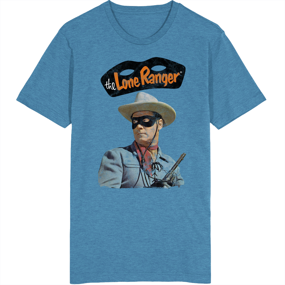 The Lone Ranger 60s Tv Series Show Worn Look Vintage Unisex Retro T Shirt