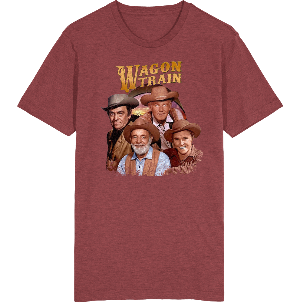 Wagon Train Retro 50s Tv Show Poster Vintage Unisex Retro T Shirt