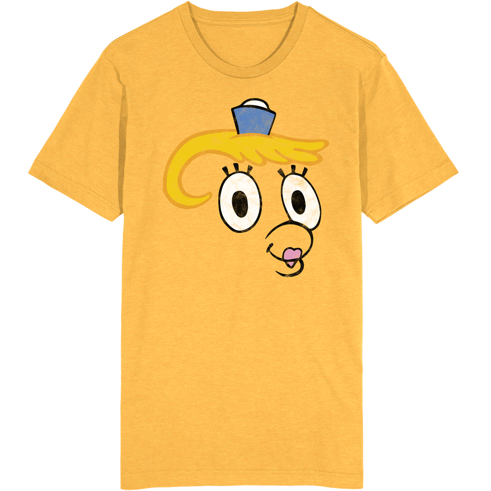 Mrs Puff Spongebob Squarepants Big Face Halloween Costume Worn Look Vintage Unisex Retro T Shirt Mrs Puff Spongebob Squarepants Big Face Halloween Costume Worn Look Vintage Unisex Retro T Shirt