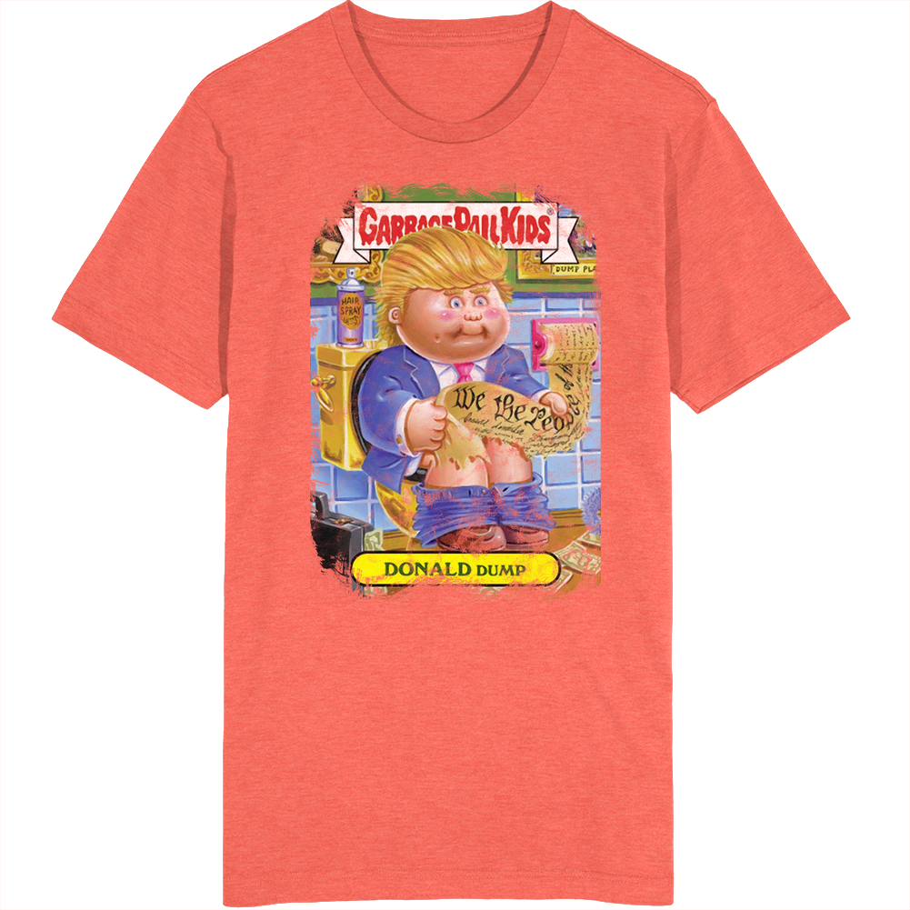 Donald Dump Funny Garbage Pail Kids Worn Look Vintage Unisex Retro T Shirt Donald Dump Funny Garbage Pail Kids Worn Look Vintage Unisex Retro T Shirt