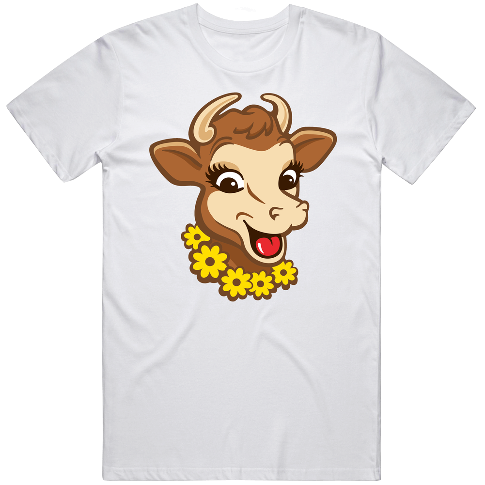 Elsie The Cow Borden Dairy Brand Mascot Retro T Shirt
