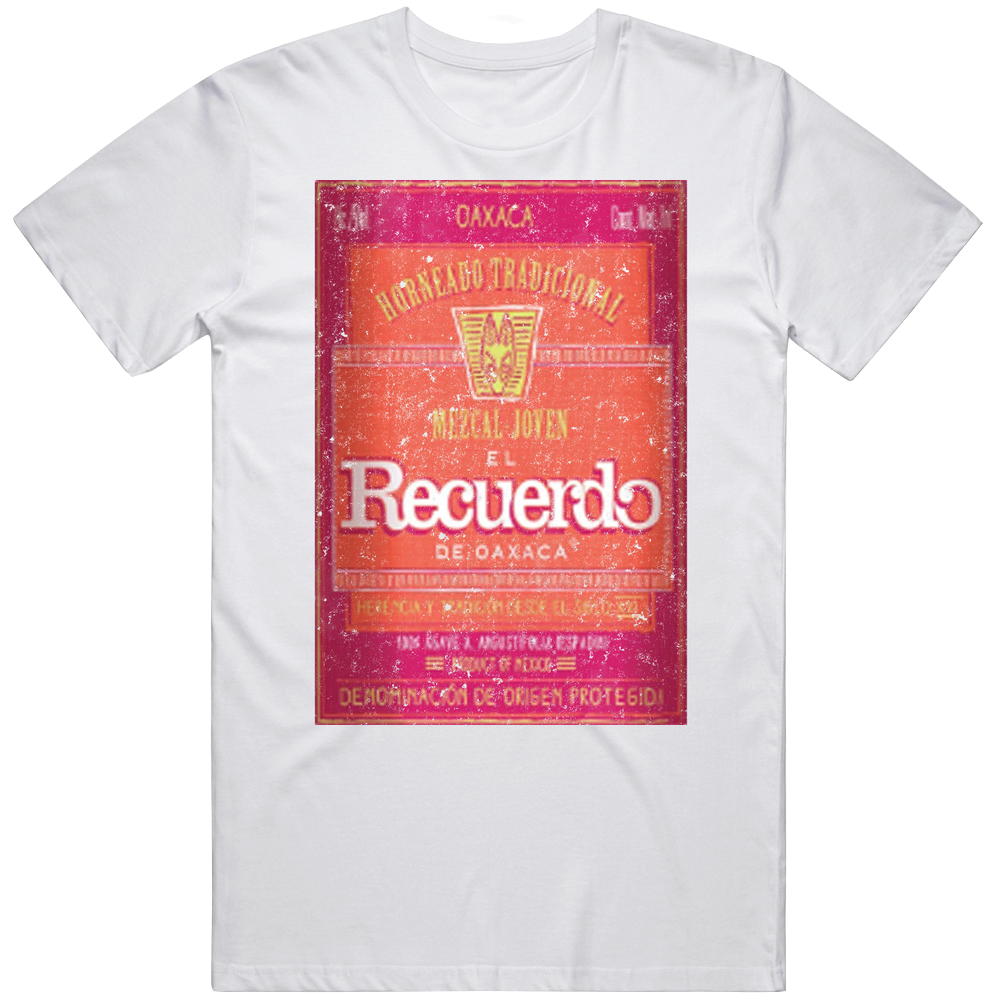 Recuerdo Mezcel Alcohol Liquor Bottle Label Jorge Masvidal retro T Shirt