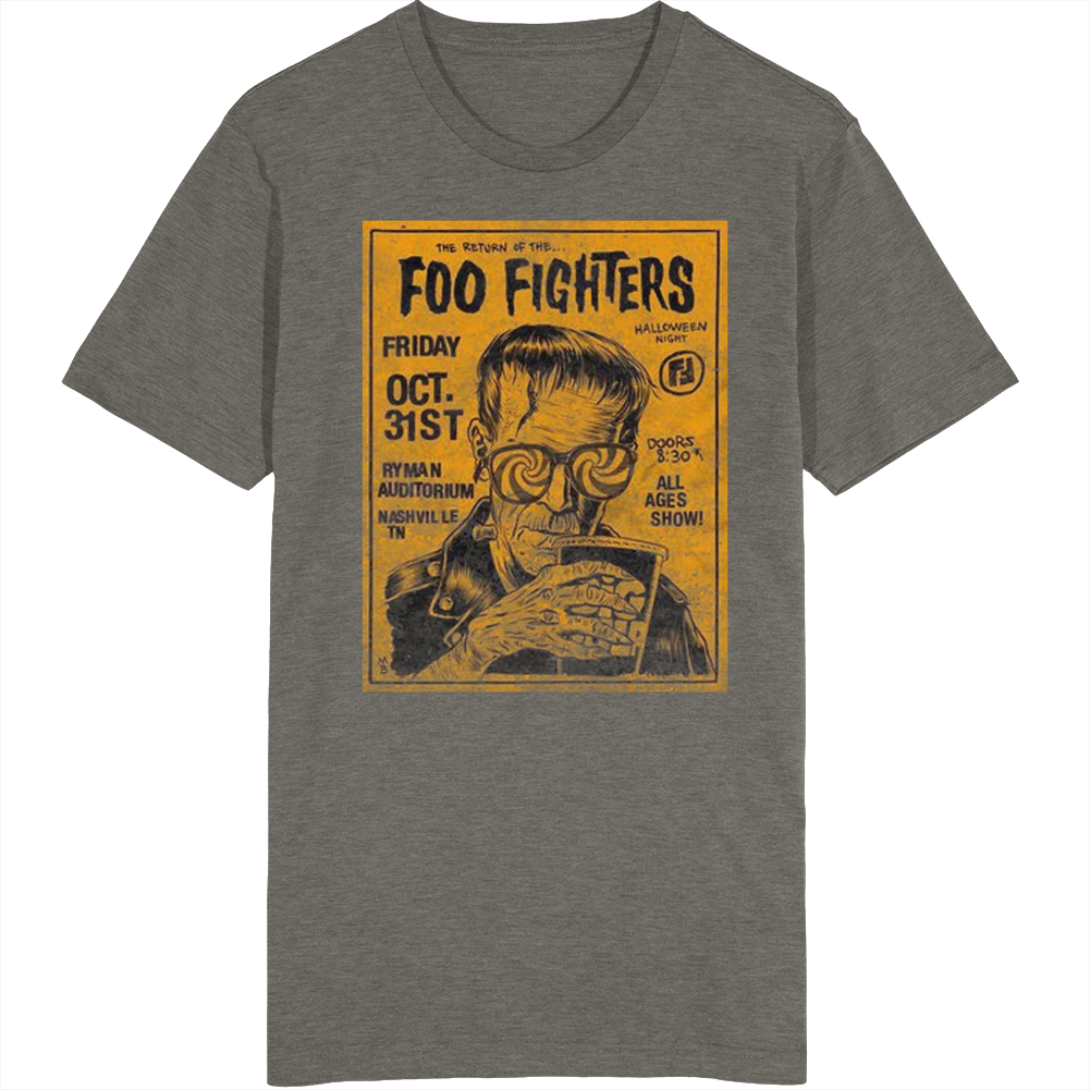 Foo Fighters Poster Vintage Grungy retro T Shirt Foo Fighters Poster Vintage Grungy retro T Shirt