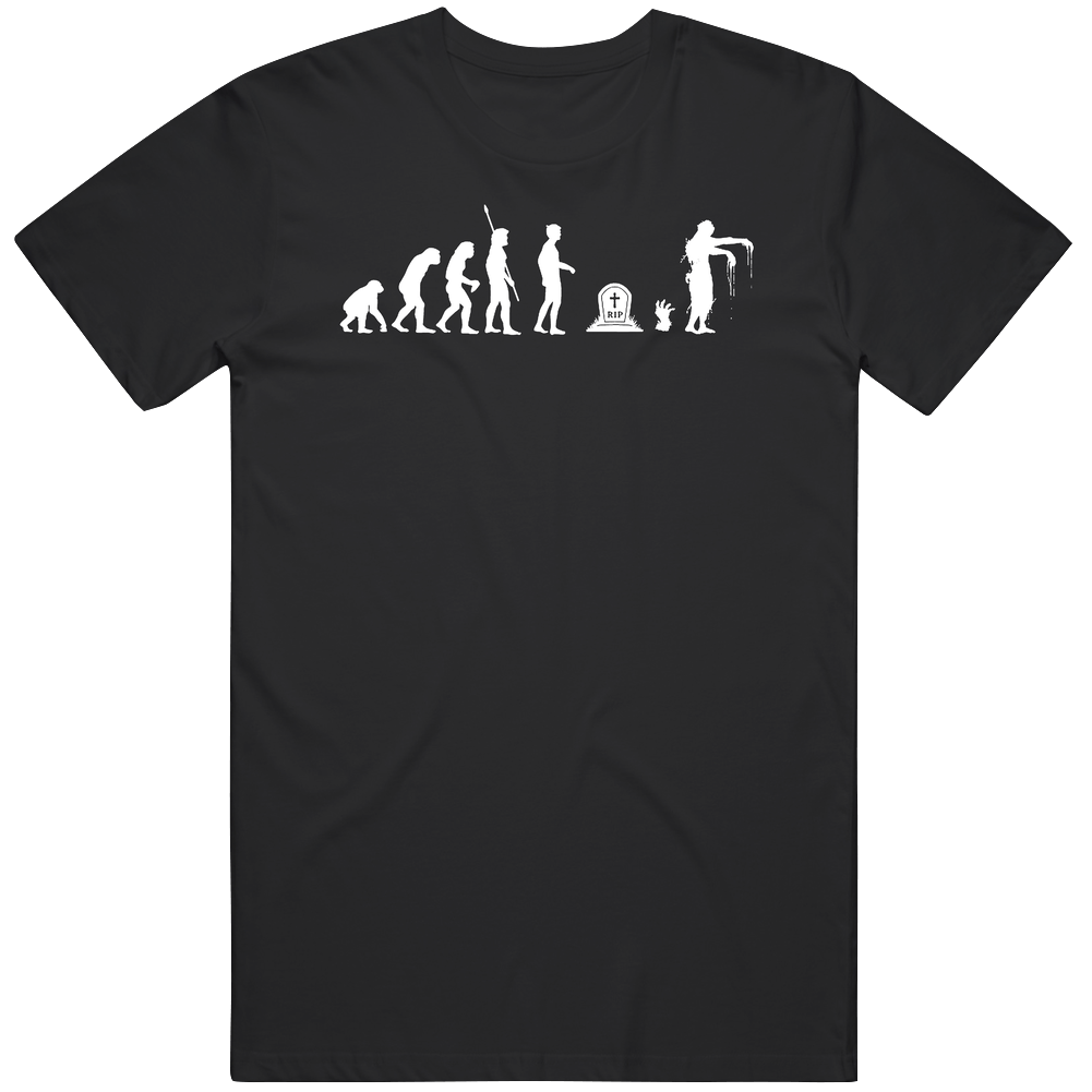 Evolution Of Man Walking Dead Inspired retro T Shirt Evolution Of Man Walking Dead Inspired retro T Shirt
