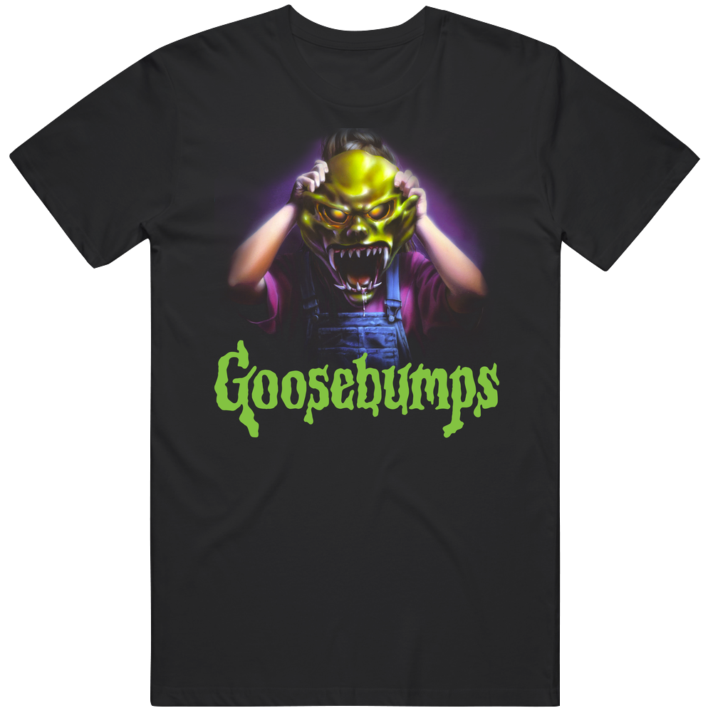 Goosebumps Mask Kids Scary Tv Show retro T Shirt Goosebumps Mask Kids Scary Tv Show retro T Shirt